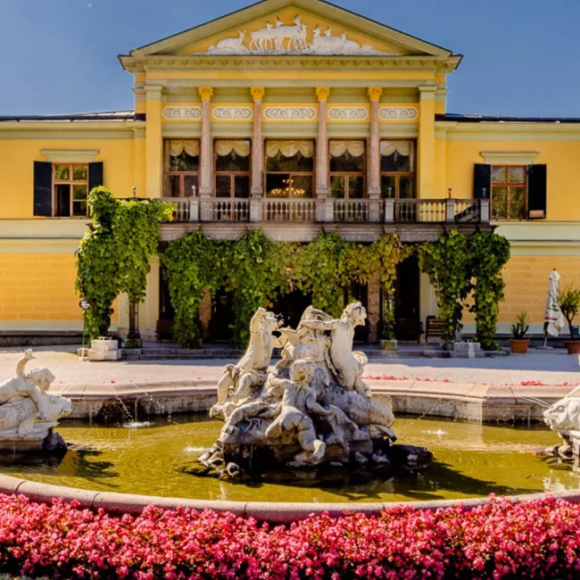 Blick auf die Kaiservilla in Bad Ischl mit Nähe zum Designhotel Grand Elisabeth