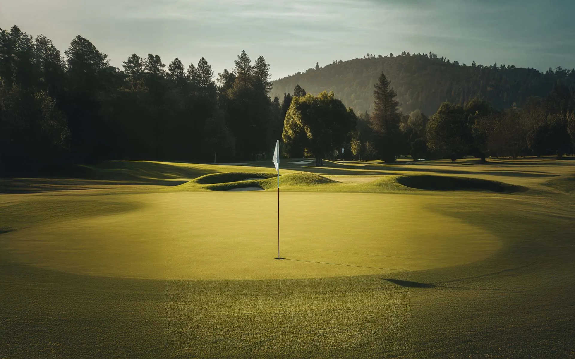 Weitläufiger Golfplatz am Grand Elisabeth Wellnesshotel Bad Ischl in ruhiger Naturkulisse.