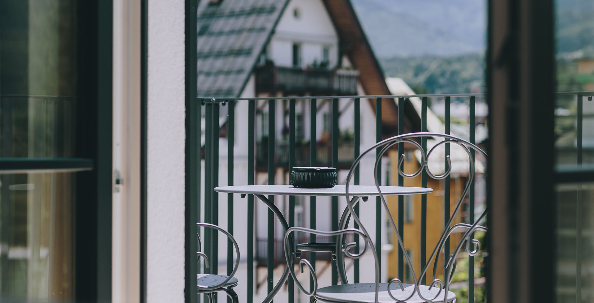 Ruheplatz auf dem Balkon im Wellnesshotel Grand Elisabeth Bad Ischl